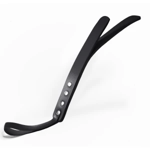 Падл двошаровий Feral Feelings Leather Mini Paddle Black, натуральна шкіра