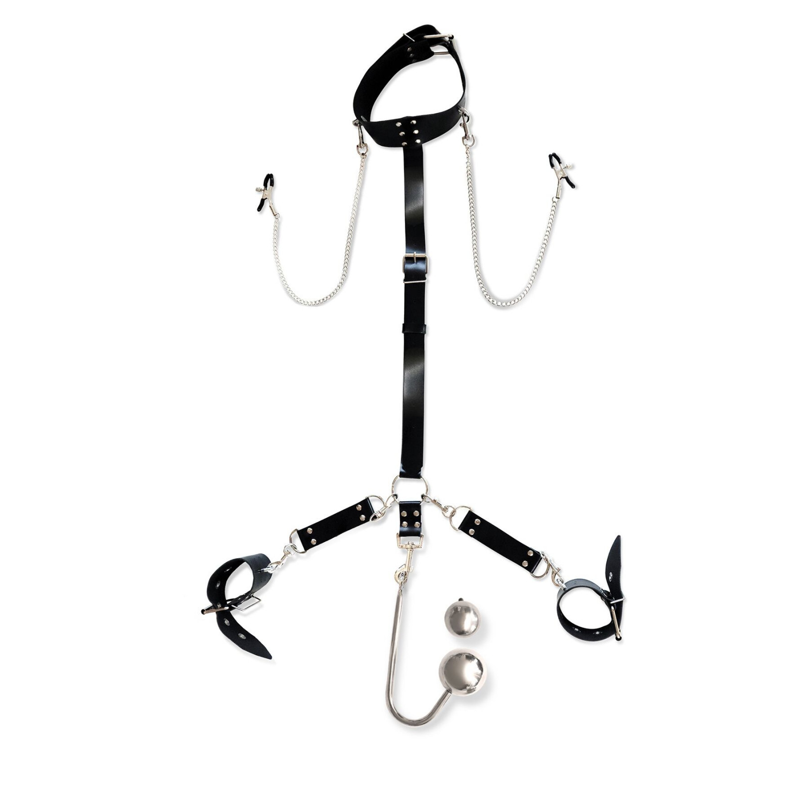 Бондажный набор с металлическим анальным крюком Art of Sex Beatrice Bondage set with anal hook № 4