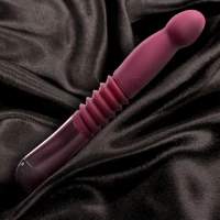 Пульсатор для точки G Blush Temptasia – Trixie Thrusting Dildo – Wine Red, 3 швидкості — Переглянути зображення 14