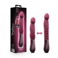 Пульсатор для точки G Blush Temptasia – Trixie Thrusting Dildo – Wine Red, 3 скорости — Просмотреть изображение 7