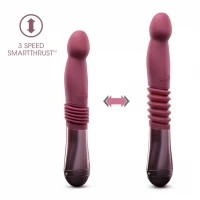 Пульсатор для точки G Blush Temptasia – Trixie Thrusting Dildo – Wine Red, 3 швидкості — Переглянути зображення 6