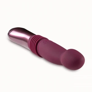 Пульсатор для точки G Blush Temptasia – Trixie Thrusting Dildo – Wine Red, 3 скорости