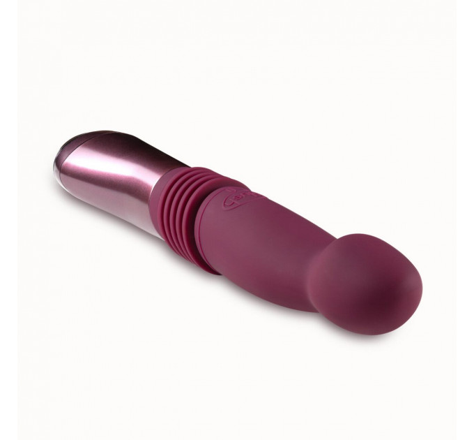 Пульсатор для точки G Blush Temptasia – Trixie Thrusting Dildo – Wine Red, 3 швидкості