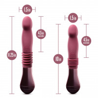 Пульсатор для точки G Blush Temptasia – Trixie Thrusting Dildo – Wine Red, 3 скорости — Просмотреть изображение 5