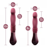 Пульсатор для точки G Blush Temptasia – Trixie Thrusting Dildo – Wine Red, 3 швидкості — Переглянути зображення 8