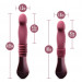 Пульсатор для точки G Blush Temptasia – Trixie Thrusting Dildo – Wine Red, 3 швидкості