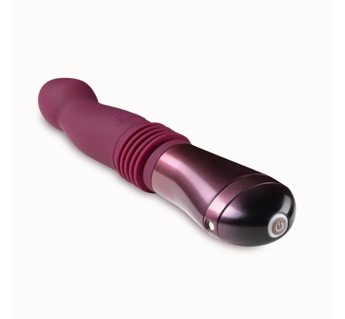 Пульсатор для точки G Blush Temptasia – Trixie Thrusting Dildo – Wine Red, 3 швидкості