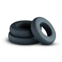 Набір ерекційних кілець Boners 3-Piece Hefty Cock Ring Set, діаметр 3,2 см, 3,8 см та 4,5 см — Переглянути зображення 1