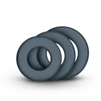 Набір ерекційних кілець Boners 3-Piece Hefty Cock Ring Set, діаметр 3,2 см, 3,8 см та 4,5 см — Переглянути зображення 2