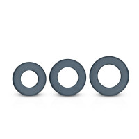 Набор эрекционных колец Boners 3-Piece Hefty Cock Ring Set, диаметр 3,2 см, 3,8 см и 4,5 см