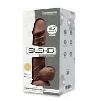 Фалоімітатор SilexD Norman Brown (MODEL 4 size 8.5in), двошаровий, силікон + Silexpan, діаметр 5 см — Переглянути зображення 4