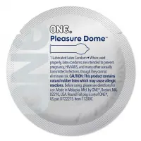 Набір презервативів ONE Pleasure Dome, 100 шт, гладенькі, з розширеною головкою, паковання-тубус — Переглянути зображення 2
