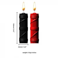 БДСМ-свічки LOCKINK SEVANDA Fetish Drip Candles Set, 2 шт, низькотемпературні, шкребок у комплекті — Переглянути зображення 2