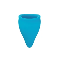Менструальна чаша Fun Factory FUN CUP SIZE A, бірюзова, багаторазова, діаметр 4 см, об’єм 20 мл — Переглянути зображення 3