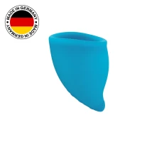 Менструальна чаша Fun Factory FUN CUP SIZE A, бірюзова, багаторазова, діаметр 4 см, об’єм 20 мл — Переглянути зображення 1