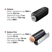 Інтерактивний смарт-мастурбатор Lovense Solace Pro, до 230–300 фрикцій на хвилину, до 14 годин роботи — Переглянути зображення 13
