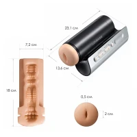 Інтерактивний смарт-мастурбатор Lovense Solace Pro, до 230–300 фрикцій на хвилину, до 14 годин роботи — Переглянути зображення 4