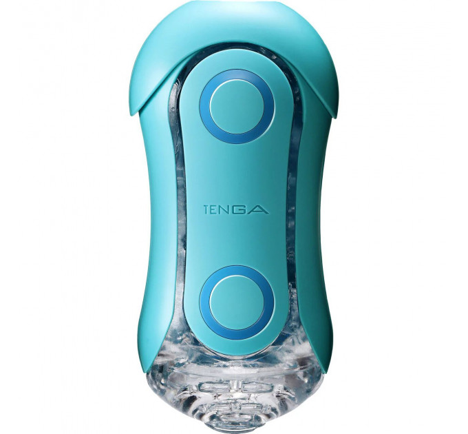 Мастурбатор Tenga Flip Orb — Ocean Blue, з можливістю зміни тиску та стимулювальними кульками всередині