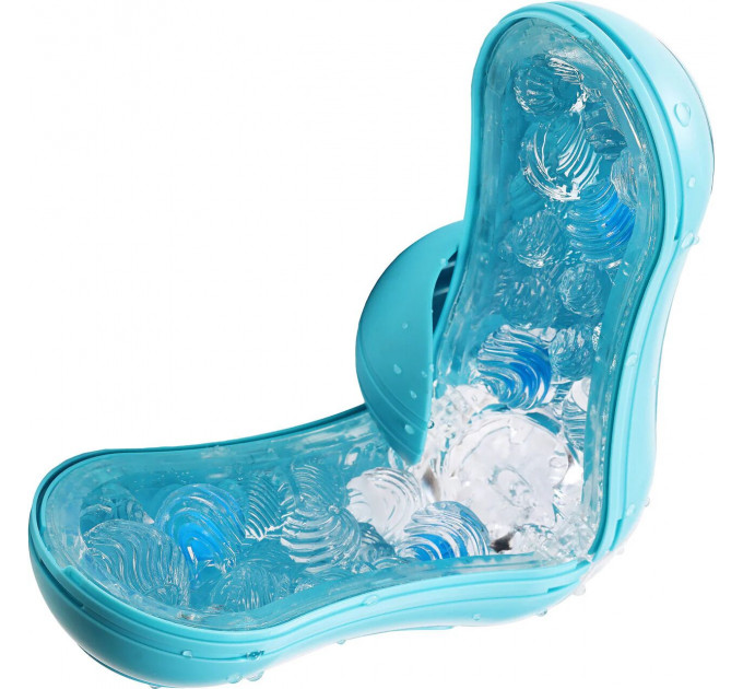 Мастурбатор Tenga Flip Orb — Ocean Blue, з можливістю зміни тиску та стимулювальними кульками всередині