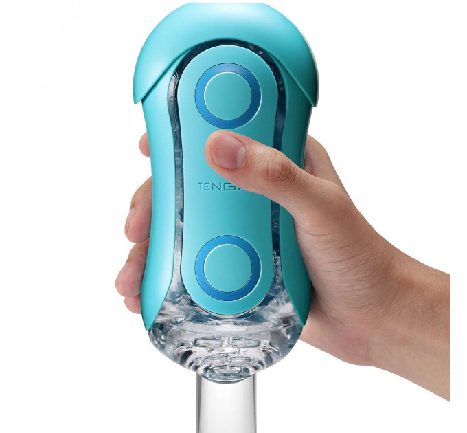 Мастурбатор Tenga Flip Orb — Ocean Blue, з можливістю зміни тиску та стимулювальними кульками всередині