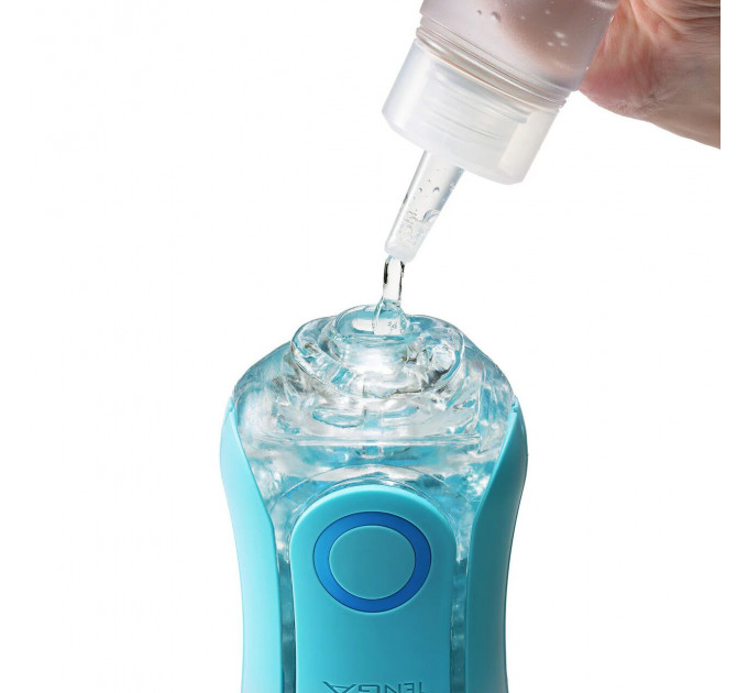 Мастурбатор Tenga Flip Orb — Ocean Blue, з можливістю зміни тиску та стимулювальними кульками всередині