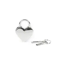 Замочок-сердечко Liebe Seele Heart Shape Padlock Silver (2 шт), універсальний — Переглянути зображення 2