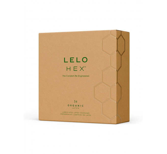 Презервативи LELO HEX Condoms Organic 36 Pack, тонкі та суперміцні