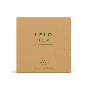 Презервативи LELO HEX Condoms Organic 36 Pack, тонкі та суперміцні