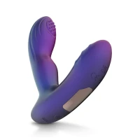 Анальна вібропробка з пульсацією Hueman - Galaxy Tapping Buttplug — Переглянути зображення 4