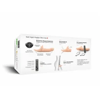 Вібронасадка для страпону з вакуумною стимуляцією Strap-On-Me Multi Orgasm Realistic Dildo M Vanilla — Просмотреть изображение 8