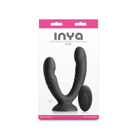 Двойной дилдо с вибрацией NS Novelties INYA - Duet - Black — Просмотреть изображение 3