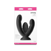 Двойной дилдо с вибрацией NS Novelties INYA - Duet - Black — Просмотреть изображение 4