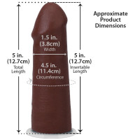 Фаллоимитатор Doc Johnson The Realistic Cock ULTRASKYN - 5 Inch Chocolate — Просмотреть изображение 5