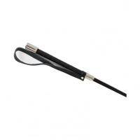 Стек Liebe Seele Flower Rhythm - Black and Red Leather Flowers Riding Crop