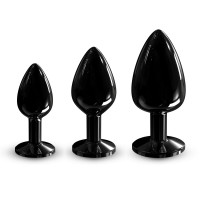 Металева анальна пробка з кристалом Dorcel Diamond Plug Black S (м'яте паковання!!!) — Переглянути зображення 7