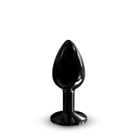 Металлическая анальная пробка с кристаллом Dorcel Diamond Plug Black S (мятая упаковка!!!) — Просмотреть изображение 1