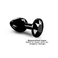 Металева анальна пробка з кристалом Dorcel Diamond Plug Black S (м'яте паковання!!!) — Переглянути зображення 3