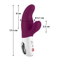 Вібратор-кролик Fun Factory MISS BI grape/white (м'яте паковання!!!) — Переглянути зображення 3
