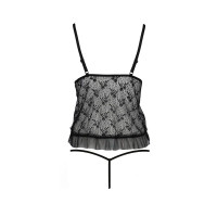 Боди монокини с открытой грудью Passion JUSTINA BODY XXL/XXXL, black