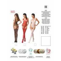 Бодістокінг Passion BS051 black, комбінезон, імітація панчох і боді — Переглянути зображення 8