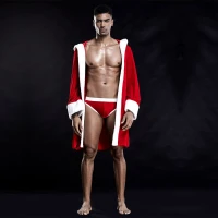 Чоловічий еротичний костюм &quot;Звабливий Санта&quot; One Size Red — Переглянути зображення 3