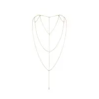 Ланцюжок для спини Bijoux Indiscrets Magnifique Back and Cleavage Chain - Gold, прикраса для тіла — Переглянути зображення 1