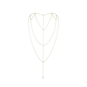 Ланцюжок для спини Bijoux Indiscrets Magnifique Back and Cleavage Chain - Gold, прикраса для тіла