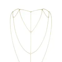 Ланцюжок для спини Bijoux Indiscrets Magnifique Back and Cleavage Chain - Gold, прикраса для тіла — Переглянути зображення 2