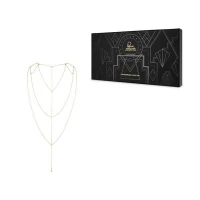 Ланцюжок для спини Bijoux Indiscrets Magnifique Back and Cleavage Chain - Gold, прикраса для тіла — Переглянути зображення 4