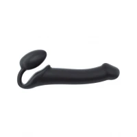Безремінний страпон Strap-On-Me Black XL, повністю регульований, діаметр 4,5 см — Переглянути зображення 1