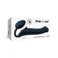 Безремінний страпон Strap-On-Me Black XL, повністю регульований, діаметр 4,5 см — Переглянути зображення 3