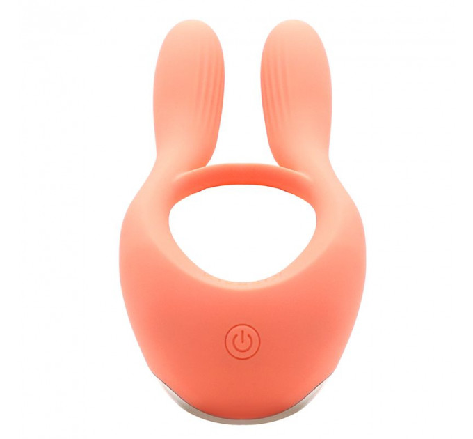 Вібратор для пар KISTOY Martin Orange, два мотори, кріплення на член, діаметр 3,2 см