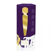 Вібромасажер Rianne S: Bella Mini Wand Purple, 10 режимів, медичний силікон, подарункове паковання — Просмотреть изображение 2