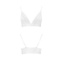 Эластичный топ с кружевом Passion PS001 TOP M, white